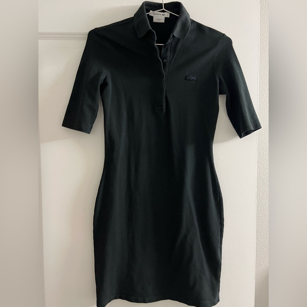 Lacoste Black Polo Slim Fit Dress